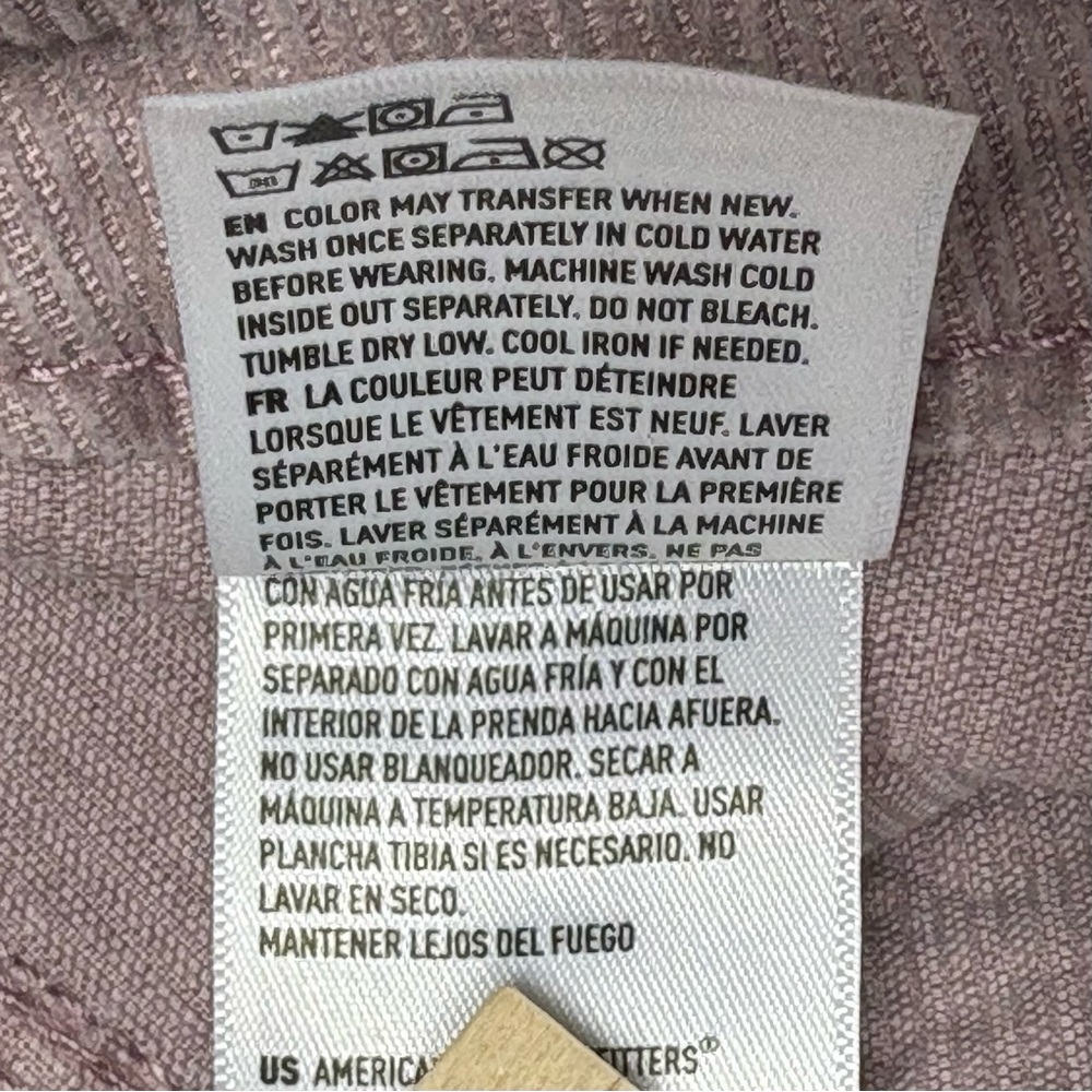 NWT American Eagle Lavender Corduroy Super Hi-Rise A-Line Mini Skirt Size 12/31 - Picture 9 of 11